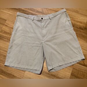 Haggar Men's Striped Flat Front Shorts